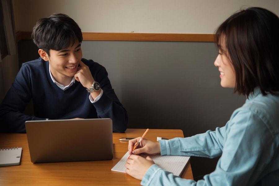 日本での生活を支援するスタッフ